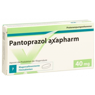 Пантопразол Аксафарм 40 мг 7 таблеток покрытых оболочкой 