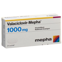 Валацикловир Мефа 1000 мг 21 таблетка покрытая оболочкой