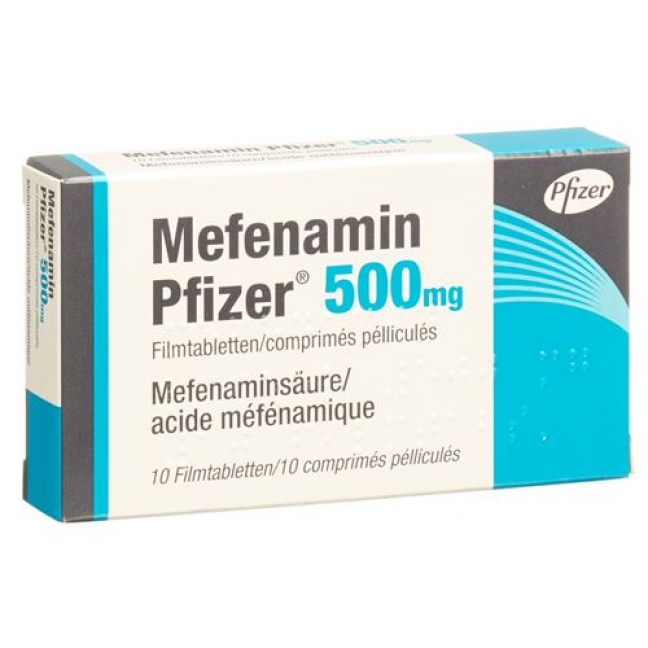 Мефенамин Пфайзер 500 мг 10 таблеток покрытых оболочкой