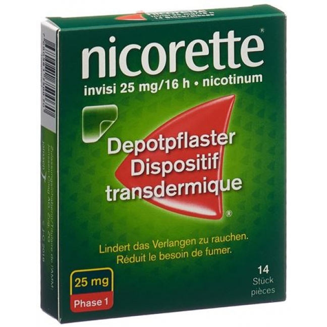 Никоретте Инвизи 25 мг/16 часов 14 пластырей