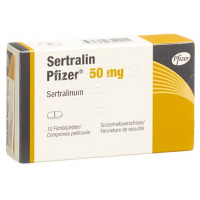 Сертралин Пфайзер 50 мг 30 таблеток покрытых оболочкой