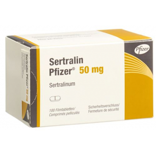 Сертралин Пфайзер 50 мг 100 таблеток покрытых оболочкой