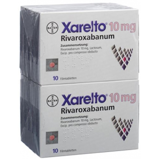 Ксарелто 10 мг 10 х таблеток покрытых оболочкой 