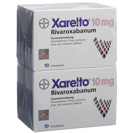 Ксарелто 10 мг 10 х таблеток покрытых оболочкой 