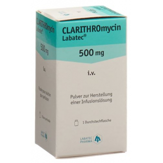 Кларитромицин Лабатек 500 мг сухое вещество 1 флакон на 10 мл