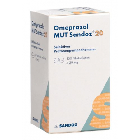 Omeprazol Mut Sandoz 20 mg 100 filmtablets 