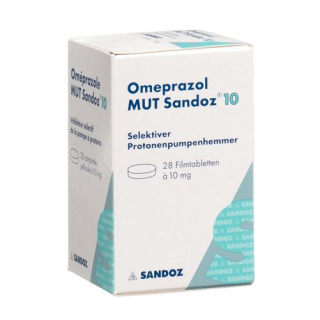 Омепразол МУТ Сандоз 10 мг 28 таблеток покрытых оболочкой