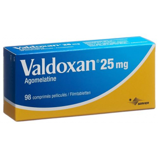 Вальдоксан 25 мг 98 таблеток покрытых оболочкой 