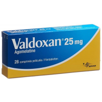 Вальдоксан 25 мг 28 таблеток покрытых оболочкой