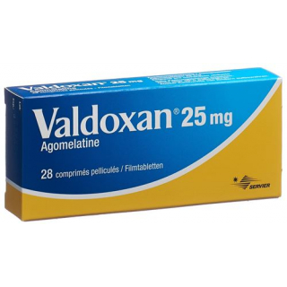 Вальдоксан 25 мг 28 таблеток покрытых оболочкой