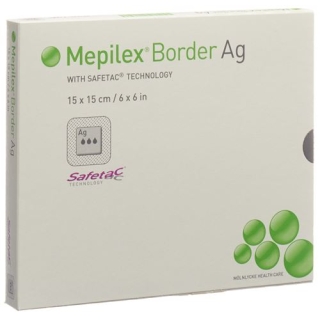 Пов'язка Mepilex Ag Border поролонова 15х15см 5 шт