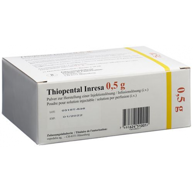 THIOPENTAL INRESA 0.5 G
