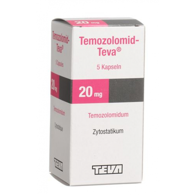 Темозоломид Тева 20 мг 5 капсул