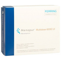 Менопур Мультидоз сухое вещество 600 МЕ с растворителем 1 флакон