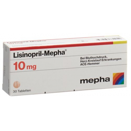 Лизиноприл Мефа 10 мг 100 таблеток 