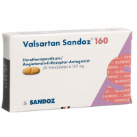 Валсартан Сандоз 160 мг 28 таблеток покрытых оболочкой