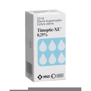 Тимоптик XE 0.25% 2.5 мл глазные капли