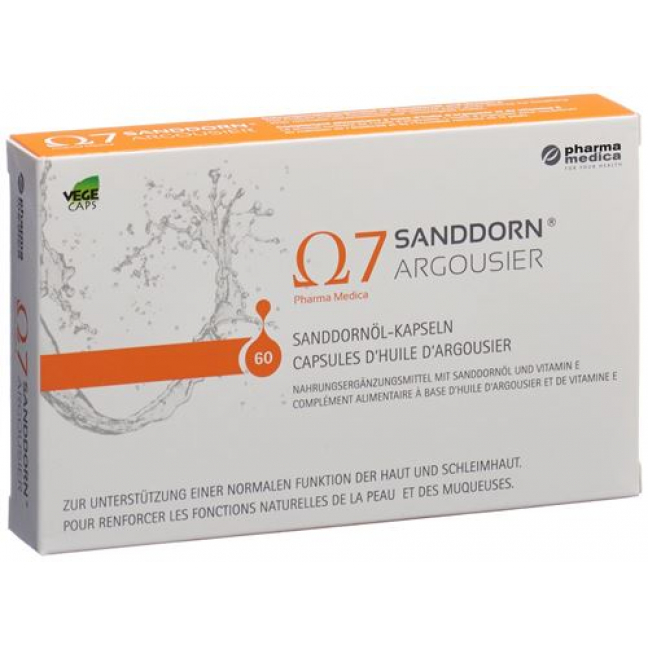 Omega 7 Sanddorn Argousier Sanddornol-Kapseln 60 штук