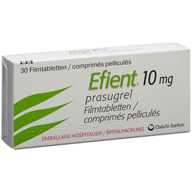 Эфиент 10 мг 30 таблеток покрытых оболочкой