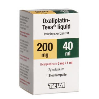 Оксалиплатин Тева Ликвид концентрат для инфузий 200 мг / 40 мл флакон 40 мл