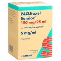 Паклитаксел Сандоз инфузионный концентрат 150 мг / 25 мл флакон 25 мл