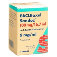 Паклитаксел Сандоз инфузионный концентрат 100 мг / 16,7 мл флакон 16,7 мл