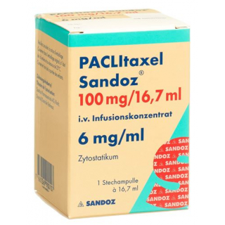 Паклитаксел Сандоз инфузионный концентрат 100 мг / 16,7 мл флакон 16,7 мл