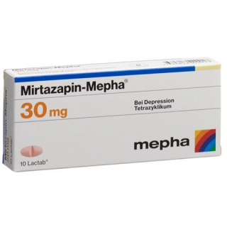 Миртазапин Мефа 30 мг 30 таблеток покрытых оболочкой 
