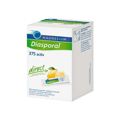 Магний Диаспорал Актив Директ Лимон 375 мг 60 стиков