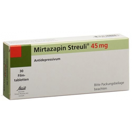Миртазапин Штройли 45 мг 30 таблеток покрытых оболочкой 