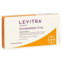 Левитра 10 мг 4 таблетки