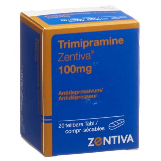 Тримипрамин Зентива 100 мг 20 таблеток