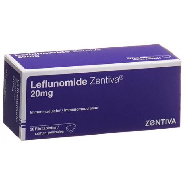 Лефлуномид Зентива 20 мг 30 таблеток покрытых оболочкой  
