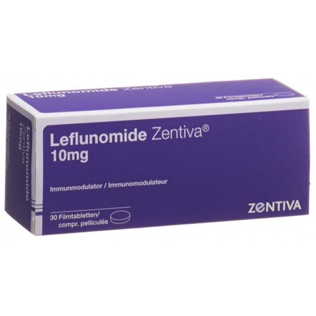 Лефлуномид Зентива 10 мг 30 таблеток покрытых оболочкой  