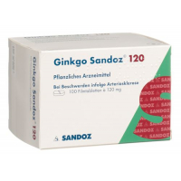 Гинкго Сандоз 120 мг 100 таблеток покрытых оболочкой 
