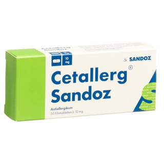 Цеталлерг Сандоз 10 мг 50 таблеток покрытых оболочкой