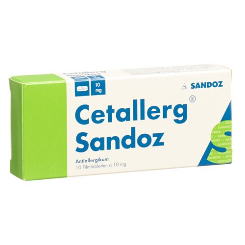 Цеталлерг Сандоз 10 мг 10 таблеток покрытых оболочкой