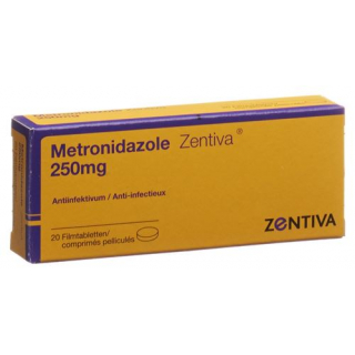 Метронидазол Зентива 250 мг 20 таблеток покрытых оболочкой  