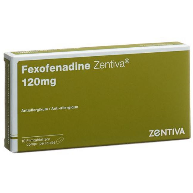 Фексофенадин Зентива 120 мг 10 таблеток покрытых оболочкой  