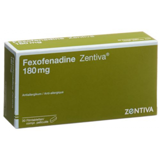 Фексофенадин Зентива 180 мг 30 таблеток покрытых оболочкой 