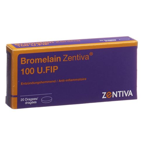 Бромелаин Зентива драже 26 мг 20 драже