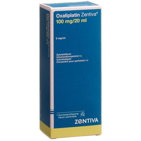 Оксалиплатин Зентива концентрат для инфузий 100 мг / 20 мл флакон 20 мл