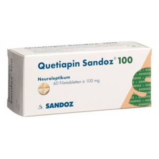 Кветиапин Сандоз 100 мг 60 таблеток покрытых оболочкой 