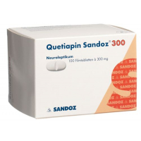 Кветиапин Сандоз 300 мг 100 таблеток покрытых оболочкой 