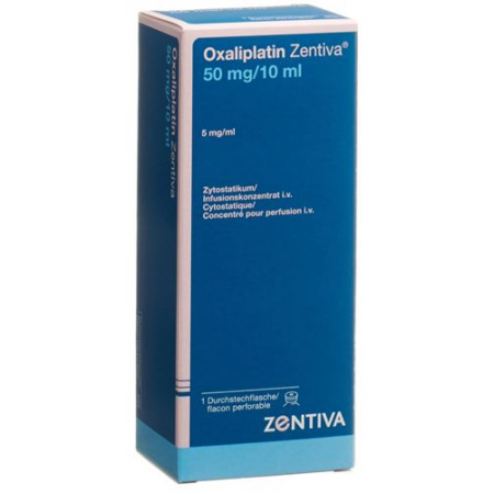 Оксалиплатин Зентива концентрат для инфузий 50 мг / 10 мл флакон 10 мл