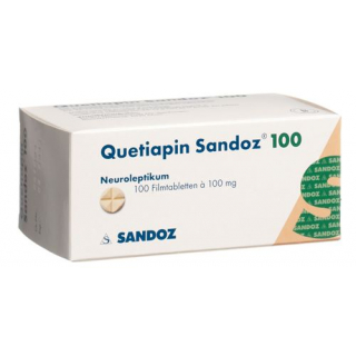Кветиапин Сандоз 100 мг 100 таблеток покрытых оболочкой 