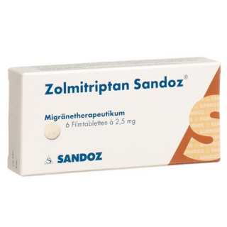 Золмитриптан Сандоз 2,5 мг 6 таблеток покрытых оболочкой
