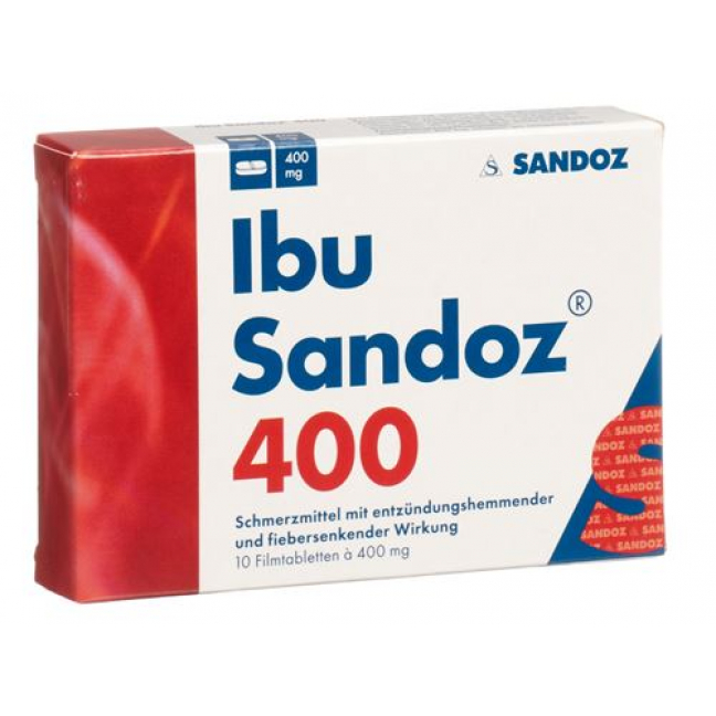 Ибу Сандоз 400 мг 10 таблеток покрытых оболочкой 