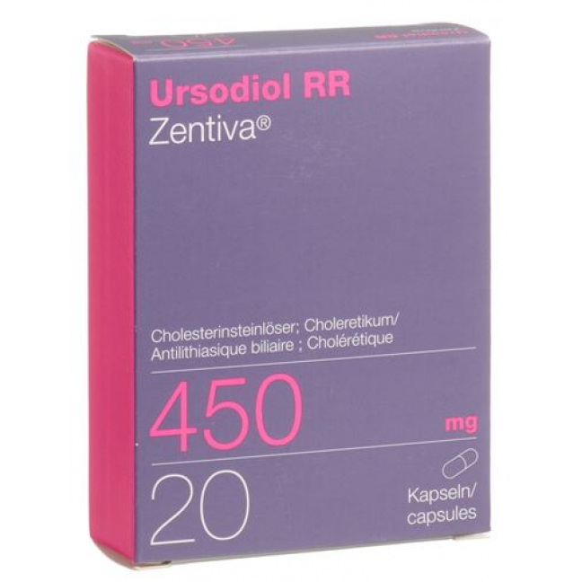 Урсодиол Зентива 450 мг 20 капсул