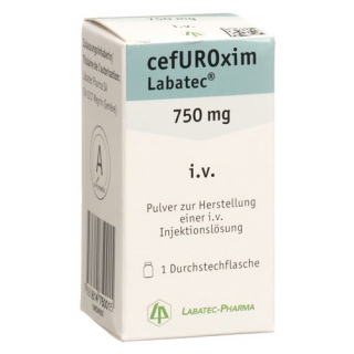 Цефуроксим Лабатек сухое вещество 750 мг для внутривенного введения